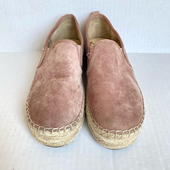 SAM EDELMAN Carrin Platform Espedrille Slip On Sneaker Shoes Pink Tan Boho 6.5 - Picture 4 of 12